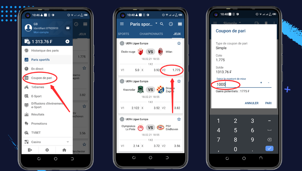 Comment parier via l'application 1xBet pour Android et iPhone Comment parier via l'application 1xBet pour Android et iPhone