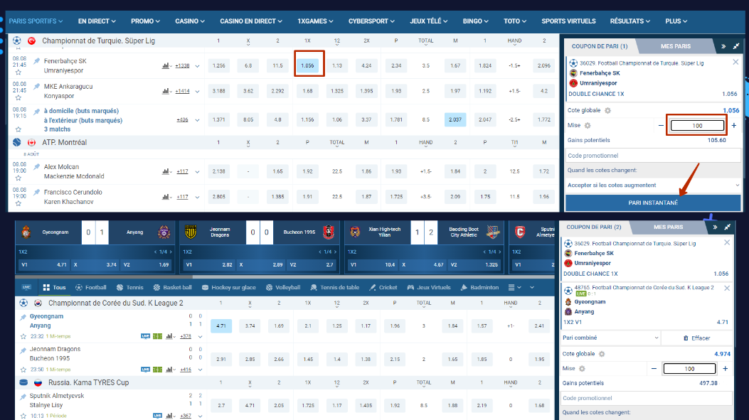 Comment parier sur le sport chez OnexBet Comment parier sur le sport chez OnexBet